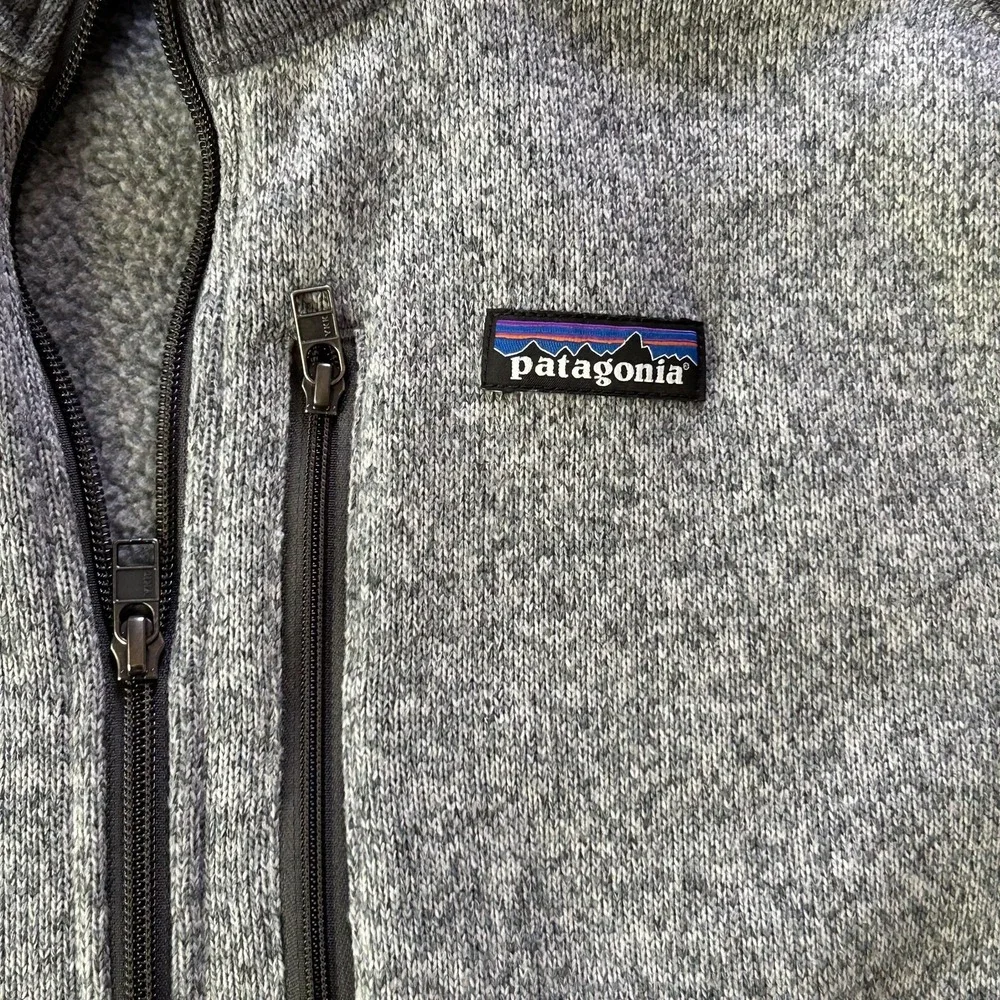 Patagonia Better Sweater Pullover Mens Large Gray 1/4 Zip Fleece‎ Chest Pocket